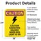 Signmission Radiation & Laser Sign, 24 in H x 18 in W, Aluminum, Rectangle OS-2PACK-CR-A-1824-V-10262 - alternate 3